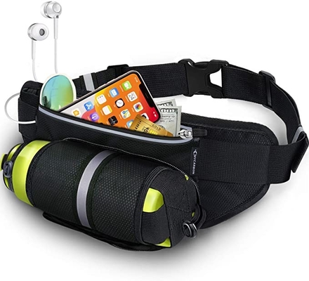 Polyester Waterproof Bum Jogging Belt Bag Running Belt Dengan Tempat Botol