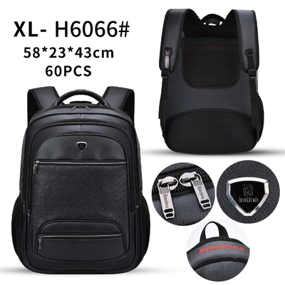 Tas Ransel Kasual Bisnis Notebook Kulit PU 23 Inch Ransel Perjalanan Dan Kenyamanan