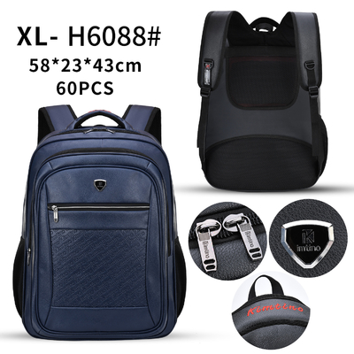 Tas Ransel Kasual Bisnis Notebook Kulit PU 23 Inch Ransel Perjalanan Dan Kenyamanan