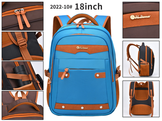 Ransel Bisnis Kasual Laptop yang Dapat Diperluas Ransel Perjalanan Nilon 18 Inch