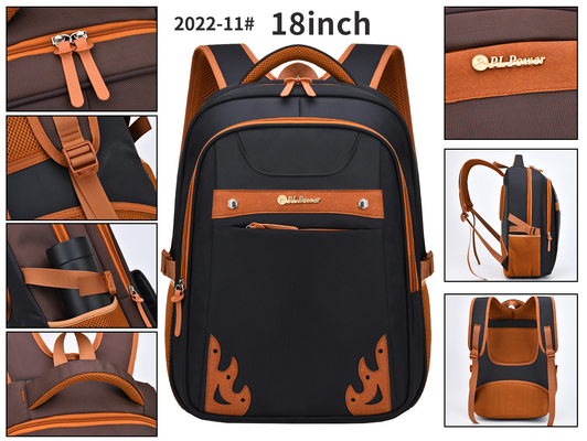 Ransel Bisnis Kasual Laptop yang Dapat Diperluas Ransel Perjalanan Nilon 18 Inch