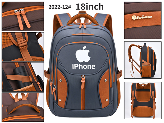 Ransel Bisnis Kasual Laptop yang Dapat Diperluas Ransel Perjalanan Nilon 18 Inch
