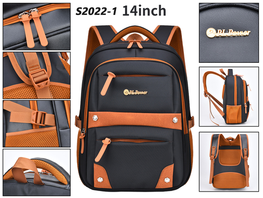 Sertifikasi BSCI Business Casual Backpack Nylon 14 Inch Laptop Backpack 1000g