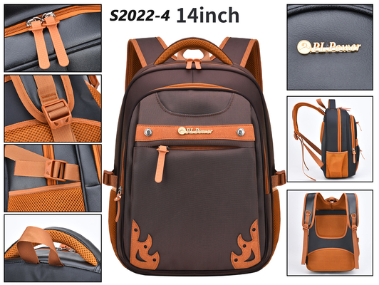 Sertifikasi BSCI Business Casual Backpack Nylon 14 Inch Laptop Backpack 1000g
