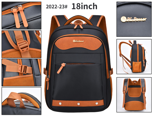 ODM Nylon Mens Kulit Ransel Bisnis Ransel Kasual Laptop Unisex