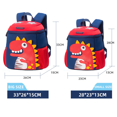 TK Tahan Air Ransel Anak-anak Mochila Dinosaurus 3D Kartun Lucu Tas Buku Balita