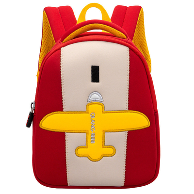 BSCI Airplane Pilot Anak Balita Ransel Neoprene TK Tahan Air Tas Sekolah