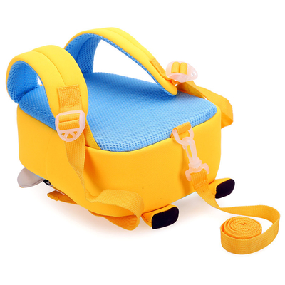 Ransel Anak Tahan Air Monyet Neoprene 3D Kartun Lucu Tas Sekolah Anti Hilang 2 Ukuran
