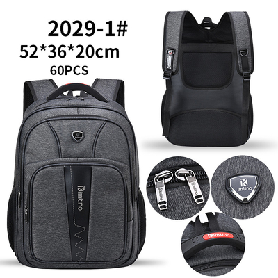 Tas Ransel Perjalanan Nilon Poliester Pria Tahan Air Tas Laptop 20 Inch Pria