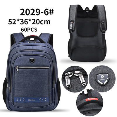 Tas Ransel Perjalanan Nilon Poliester Pria Tahan Air Tas Laptop 20 Inch Pria