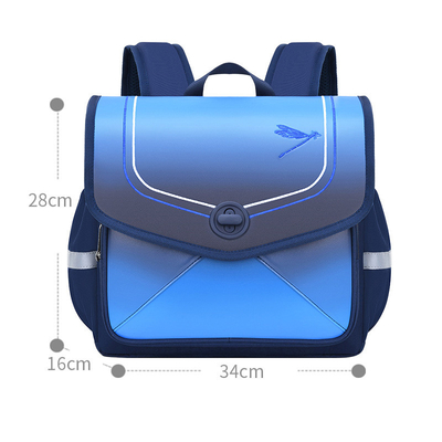 Ransel Sekolah Kulit Biru Merah Muda Tas Sekolah Tahan Air Untuk Balita