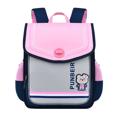 Ransel Sekolah Kulit Vertikal Tas Sekolah Tahan Air Untuk Anak Perempuan Sertifikasi FDA BSCI