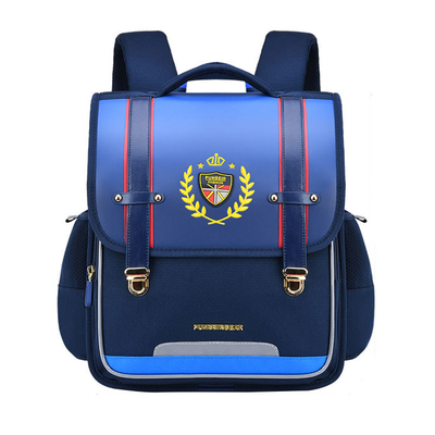 Ransel Sekolah Kulit Ortopedi Tas Sekolah Anak Laki-laki Perempuan Kapasitas Besar