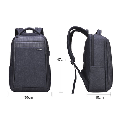 Tas Ransel Perguruan Tinggi Pria Laptop 15,6 Inci USB Anti Pencurian Daypack