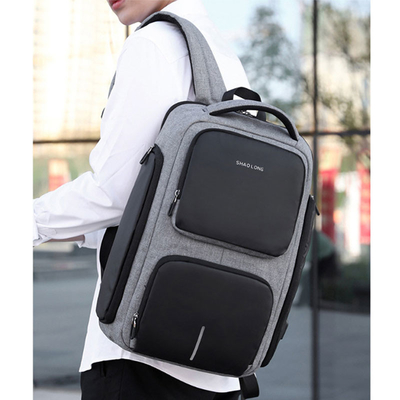 Ransel Laptop Bisnis Kapasitas Besar Pengisian USB Tas Sekolah Tugas Berat