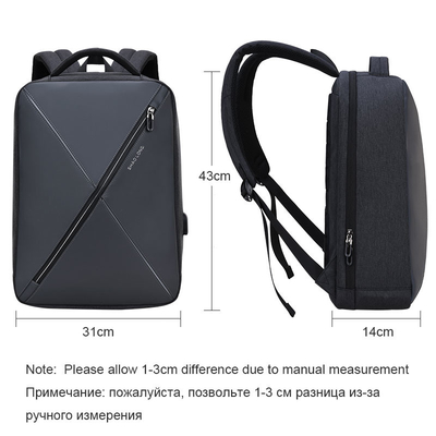ODM USB Laptop Ransel Anti Pencurian 15.6 Inch Pria Perjalanan Rekreasi Ransel Sekolah