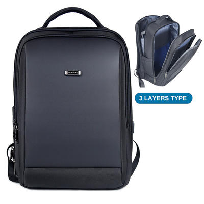 Ransel Laptop Bisnis 18 inci USB Pria Ransel Laptop Tahan Air Luar Ruangan
