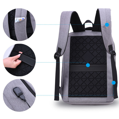 Tas Travel Pengisian USB Laptop 15.6 Inch Waterproof Anti Thief Back Pack