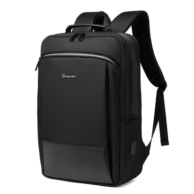 Tas Ransel Laptop Bisnis FCS Pengisian USB Ransel Kasual Bisnis Perjalanan Pria