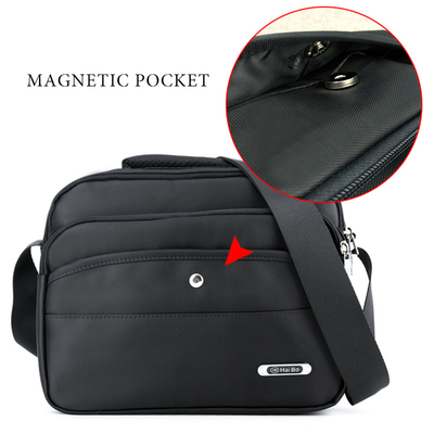 Tas Selempang Penutup Magnetik Tahan Air Oxford Tas Messenger Kapasitas Besar