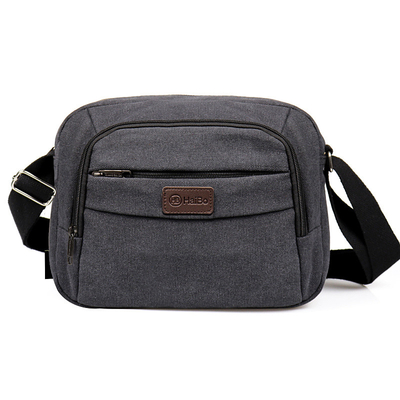 Gesper Solid Vintage Kanvas Messenger Bag Tas Bahu Portabel Kasual