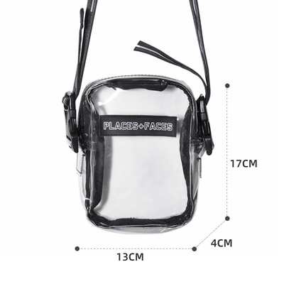 Tempat Wajah Fashion Fanny Pack ODM Clear PVC Side Bag