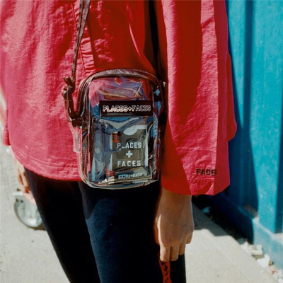 Tempat Wajah Fashion Fanny Pack ODM Clear PVC Side Bag