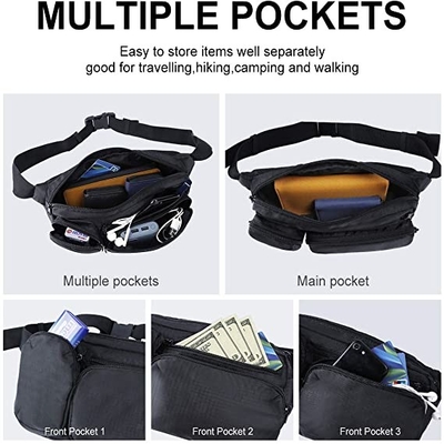 Fashion Fanny Pack Kapasitas Besar Beberapa Kantong Untuk Hiking