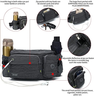 Bum Dog Walking Bag Menjalankan Tas Pinggang Untuk Hiking Bersepeda