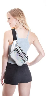 PU Rave Bum Bag Waist Pack Untuk Wanita Pria Anak Kecil Sedang Besar