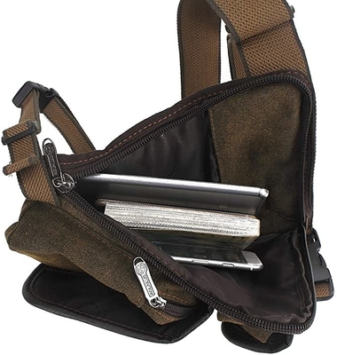 Taktis Bersepeda Kanvas Drop Leg Bag Hiking Waist Pack Untuk Pria Wanita