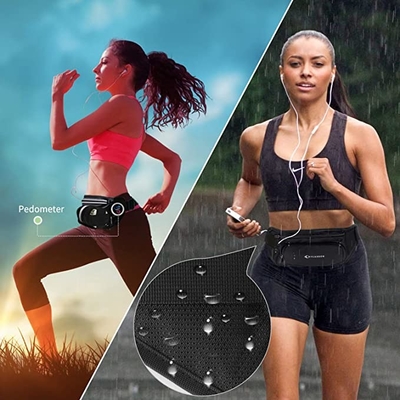 Polyester Waterproof Bum Jogging Belt Bag Running Belt Dengan Tempat Botol