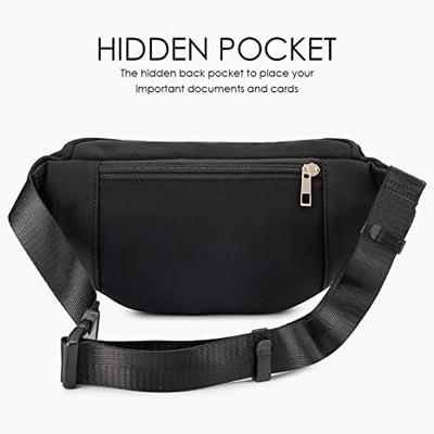 Fashion Pria Wanita Fanny Pack / Tas Pinggang Tahan Air Untuk Perjalanan Lari Berjalan Mendaki