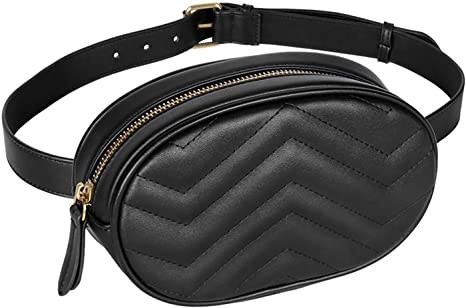 Tas Selempang Fashion Fanny Pack Kulit PU Sabuk Tahan Air