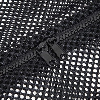 Tas Olahraga Duffle Mesh Serbaguna Tas Gym Besar Dengan Ritsleting Dapat Disesuaikan