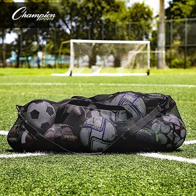 Tas Olahraga Duffle Mesh Serbaguna Tas Gym Besar Dengan Ritsleting Dapat Disesuaikan