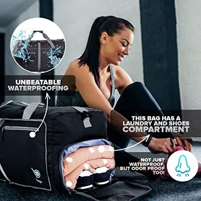 Tas Wol Olahraga Lipat Ransel Ransel 60l Untuk Wanita Pria Ringan Tahan Air