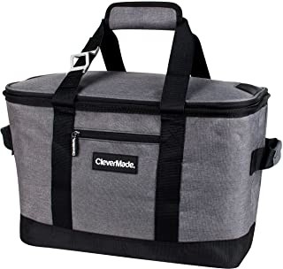 Tas Terisolasi Anti Bocor yang Dapat Dilipat Sisi Lembut Kelontong Portabel 50 Can Cooler Bag
