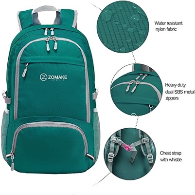 30l Packable Hiking Backpack Tahan Air Ringan Lipat