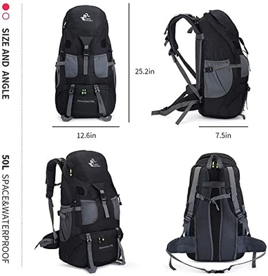 50l Ransel Hiking Tahan Air Ringan Untuk Mendaki Berkemah Touring