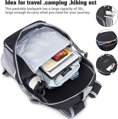 Ransel Hiking Luar Ruangan Ringan Ransel Perjalanan 35L Tahan Air