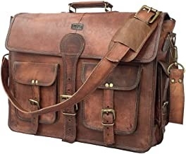 400g 14 Inch Vintage Handmade Kulit Messenger Bag Untuk Tas Laptop