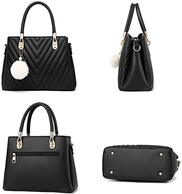 Tas Kulit Fashion Pu Wanita Mewah Tas Pegangan Atas