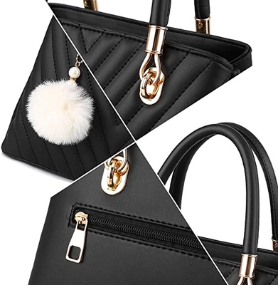 Tas Kulit Fashion Pu Wanita Mewah Tas Pegangan Atas