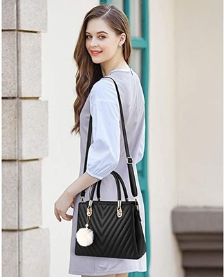 Tas Kulit Fashion Pu Wanita Mewah Tas Pegangan Atas